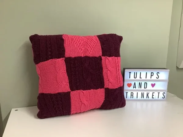 patchwork memory cushion