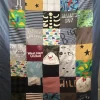 image of handmade memory quilt by tulips and trinkets